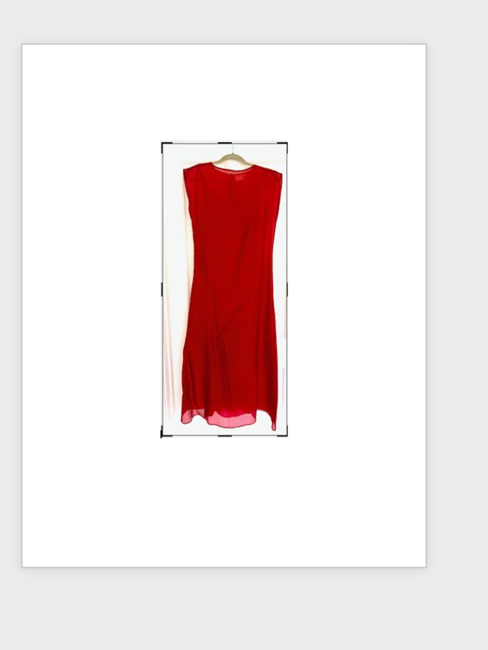 Julia Amory Grace Dress in CRIMSON Red Organza - Picture 6 of 6
